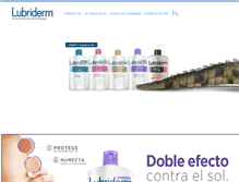 Tablet Screenshot of lubriderm.com.mx