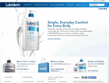 Tablet Screenshot of lubriderm.com